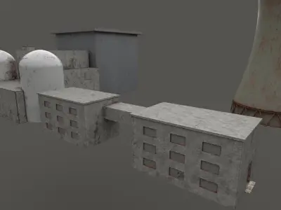  Nuclear power plant 3D model