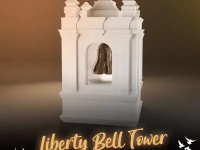 Liberty Bell Tower 3D print model