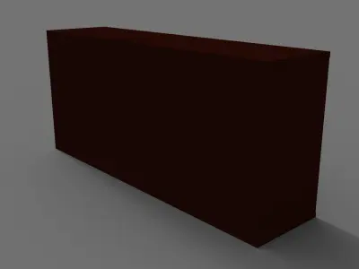 Wardrobe chest of drawers Free low-poly 3D model