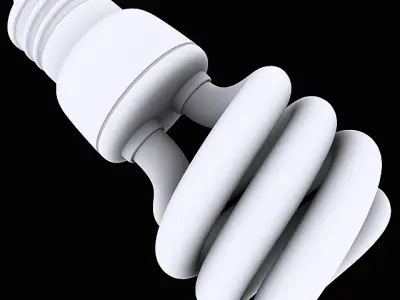 Compact Fluorescent Bulb 3D model