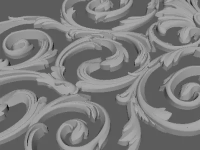Decor for furniture 3D model 36