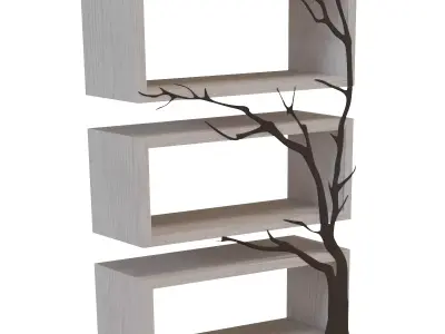 Shelf in modern style 3D model