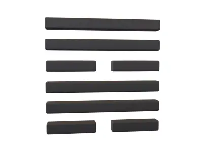 I Ching Hexagrams 57 xun v1 001 Low-poly 3D model