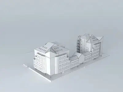 Riga 15 Ieriku street Free 3D model