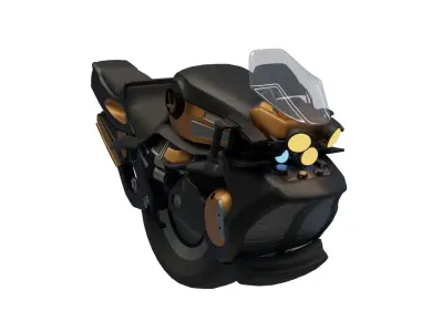 Gyro Sci-Fi Bike 3D model