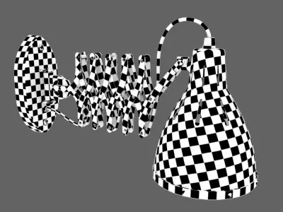 Industrial Folding Wall Light Free 3D model