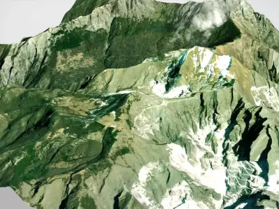 Monte Pania della Croce Tuscany Italy 3D model