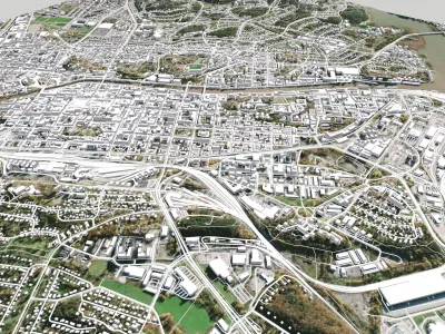 Cityscape Turku Finland 3D model