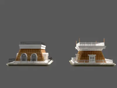 Mansard Roof 3 3D model
