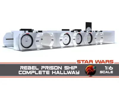 The Mandalorian - Rebel Prison Ship 1-6 scale 3D Model Pack