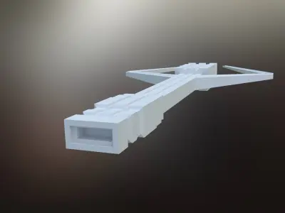 Sci-Fi war spaceships collection Low-poly 3D model
