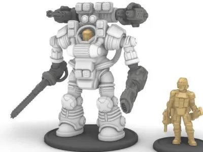 28mm Ordnance Repair Utility System Suit - ORUS Suit 3D print model