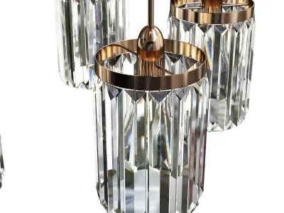 Chandelier Newport Gold m0062713 Low-poly 3D model