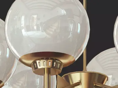 1950s Dining Chandelier from Italy 3D model