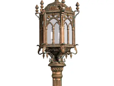 Eastern street lamp lantern Outdoor  3D model