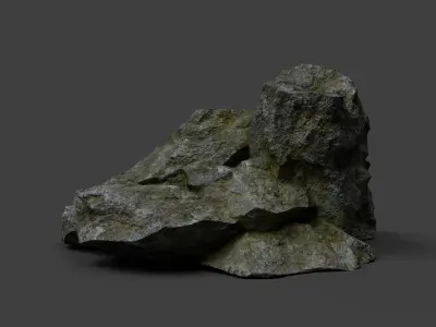 Rock 7-1 Low-poly 3D model