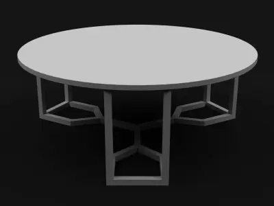 Four Hands - Naomi Coffee Table Low-poly 3D model