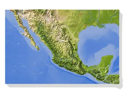 Mexico High resolution 3D relief maps 3D model