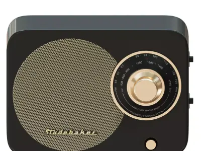 radio 9 3D model