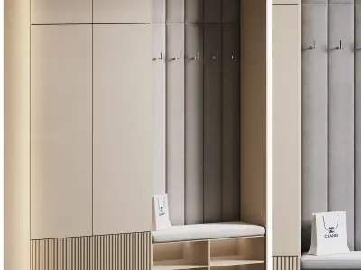 Hallway Set N3 3D model