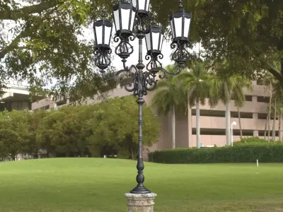 Streetlight ornate street lamp 3D model