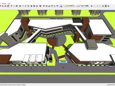 Sketchup Shopping Center H3 3D model