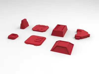 scifi kitbash project 2 3D print model