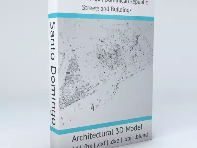 Santo Domingo Streets and Buildings 3D model