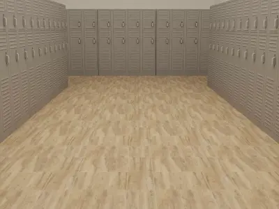 High School Corridors SCENE Free 3D model
