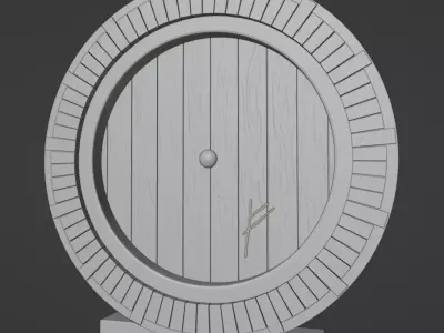 Hobbit door 3D print model