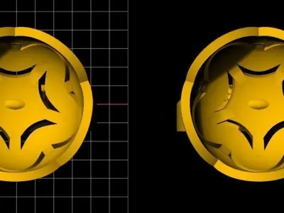 earrings 3dm file  3D print model