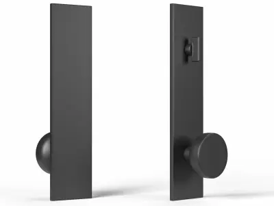 Tumalo Oil-Rubbed Bronze Knob Exterior Door Hardware 3D model