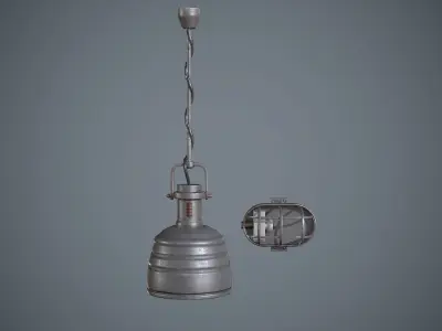 Lamps Pack Low-poly 3D model
