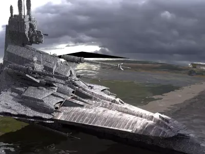 WARSHIP - Cruiser Speeder 7  3D model