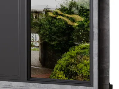 Metal entrance group for home and office 3D model