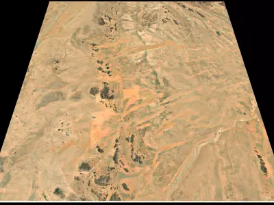 Mecca and the Red Sea coast of Saudi Arabia - tile n20 e43 3D model