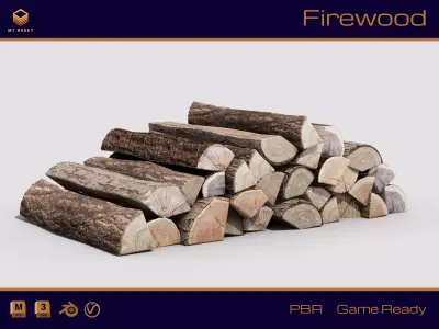 Firewood 3D model