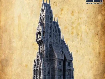 Imperial Manor Tabletop Terrain 28 MM 3D print model