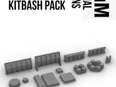 Receivers and Antennas Kitbash Pack 3D print model