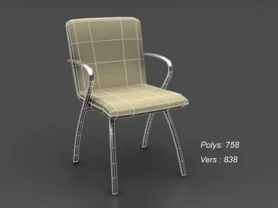 Lowpoly Chairs Pack Low-poly 3D model