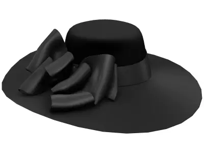 Beverly Hill Stepmom Hat Low-poly 3D model