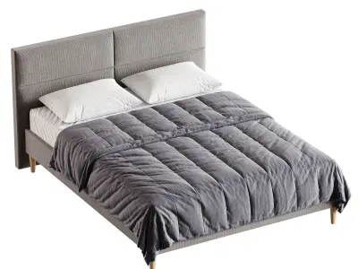 Double bed Elyna 3D model