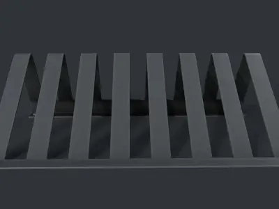 Bike Rack 13 PBR Game Ready Low-poly 3D model