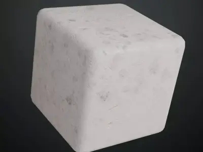 White Metal Painted PBR Seamless Texture