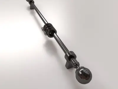 Curtain Rod 3D model
