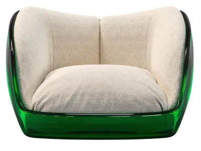 Capsule Acrylic Armchair 3D model