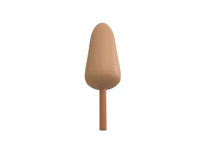Cartoon Tree v4 004 Low-poly 3D model