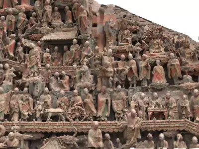 Deity Statue Sculpture23 3D model