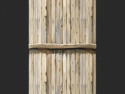 Stylized Wood Fence Seamless Texture  Texture