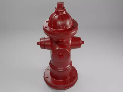 Fire hydrant 3D model 51